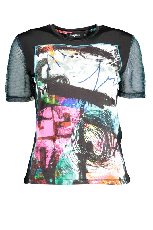 Chic Short Sleeve Crew Neck Printed Top