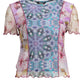 Chic Pink Contrast Detail Tee