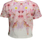 Embroidered Pink Cotton Tee