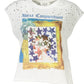 Sleeveless Printed Tee with Contrasting Details