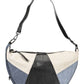 Chic Blue Shoulder Bag with Contrasting Details