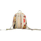 Chic White Backpack with Contrasting Details