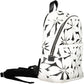Chic White Contrasting Detail Backpack