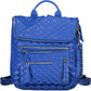 Chic Blue Urban Backpack with Contrasting Details