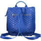 Chic Blue Urban Backpack with Contrasting Details