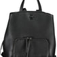 Elegant Urban Black Backpack with Multifunctional Straps