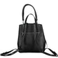 Elegant Urban Black Backpack with Multifunctional Straps