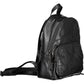 Embroidered Black Backpack with Contrasting Details