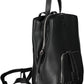 Elegant Urban Black Backpack with Multifunctional Straps