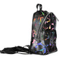 Chic Black Contrast Detail Backpack with Logo Accent