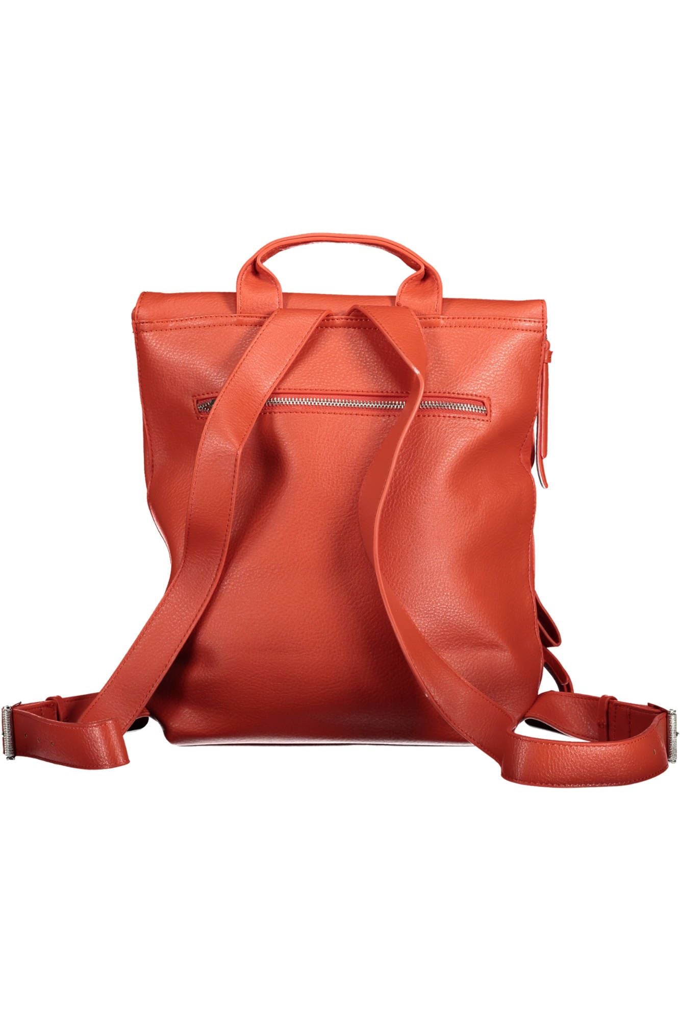 Vibrant Red Urban Backpack with Adjustable Straps