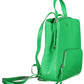 Chic Green Polyurethane Backpack for Everyday Elegance