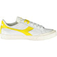 Elegant White Lace-Up Diadora Sneakers