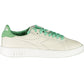 Chic White Lace-Up Sneakers with Contrasting Details