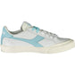 Chic White Lace-Up Sneakers with Contrasting Details