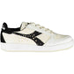 Chic White Lace-Up Sneakers with Logo Detail