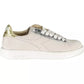 Elegant White Leather Sneakers with Contrasting Details