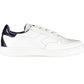 Chic White Lace-Up Sneakers with Contrasting Details