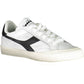 Chic White Lace-Up Sports Sneakers With Logo Detail