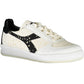 Chic White Lace-Up Sneakers with Logo Detail
