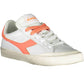 Elegant White Sneakers with Contrasting Laces