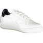Chic White Lace-Up Sneakers with Contrasting Details