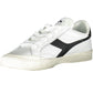 Chic White Lace-Up Sports Sneakers With Logo Detail