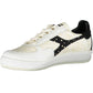 Chic White Lace-Up Sneakers with Logo Detail