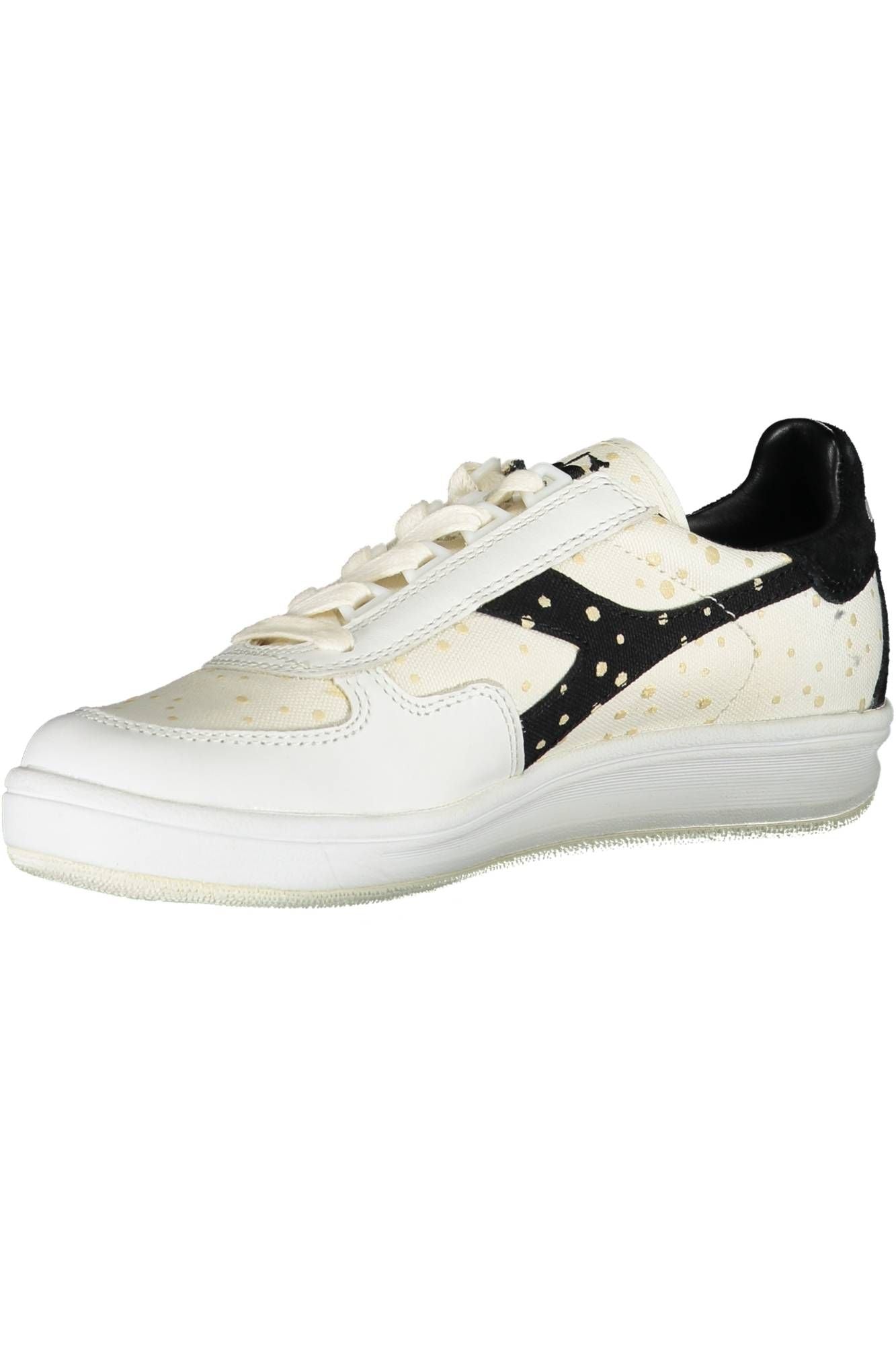Chic White Lace-Up Sneakers with Logo Detail