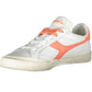 Elegant White Sneakers with Contrasting Laces