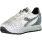 Chic White Lace-Up Sports Sneakers with Contrast Sole