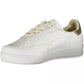 Sleek White Lace-up Sports Sneakers