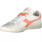 Elegant White Leather Lace-Up Sneakers