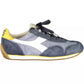 Contemporary Blue Lace-Up Sports Sneakers