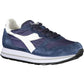 Chic Blue Sneakers with Contrasting Accents