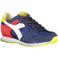 Blue Contrast Lace-up Sneakers