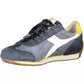 Contemporary Blue Lace-Up Sports Sneakers