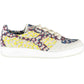 Vibrant Yellow Fabric Sneakers with Laces