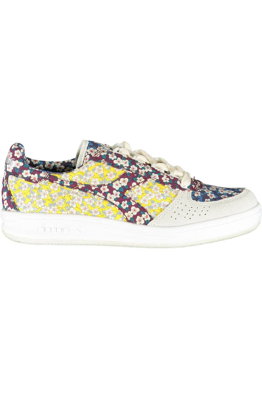 Vibrant Yellow Fabric Sneakers with Laces
