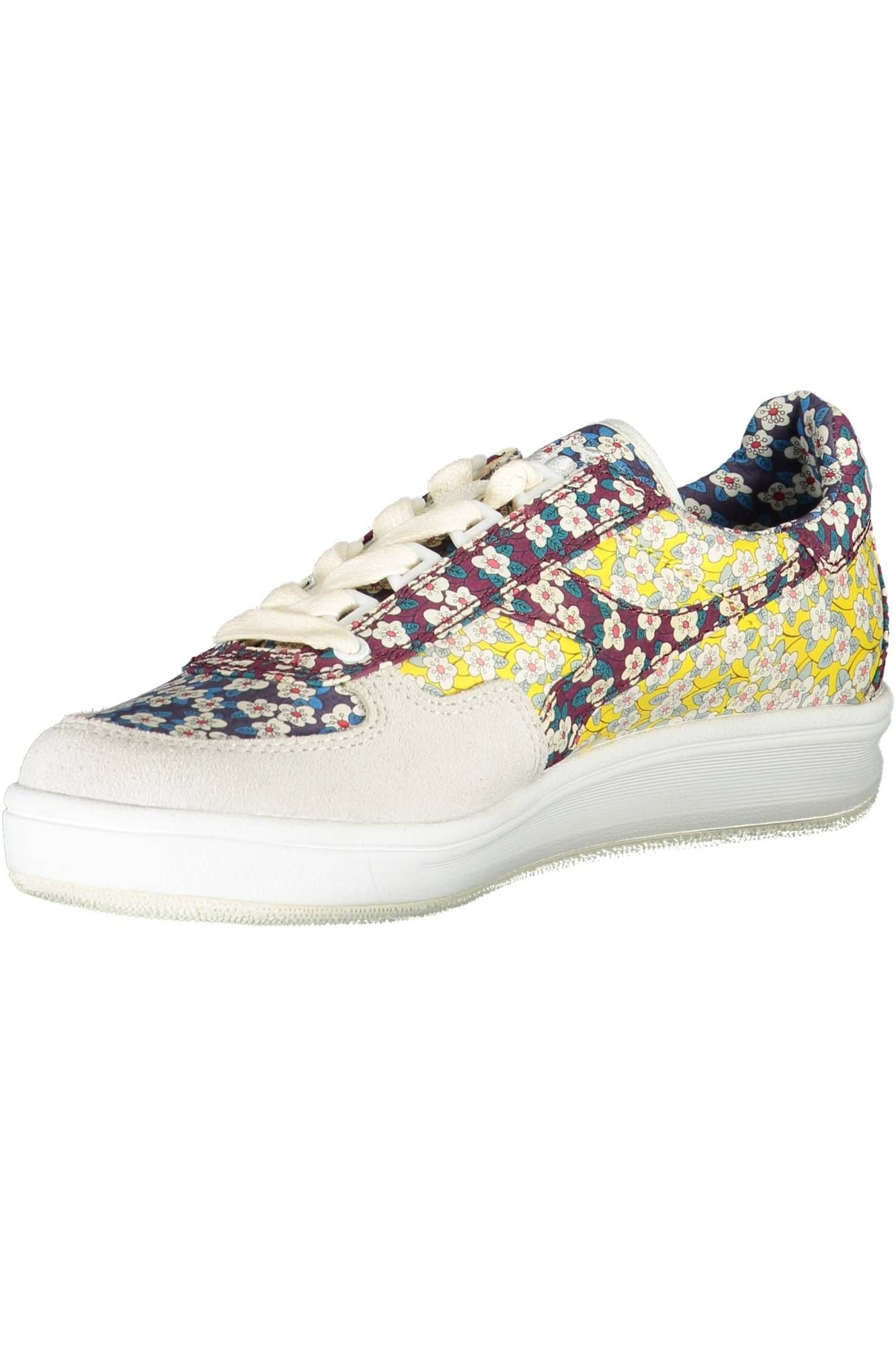 Vibrant Yellow Fabric Sneakers with Laces