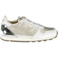 Chic Gray Fabric Sneakers with Contrasting Details