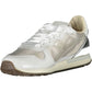 Chic Gray Fabric Sneakers with Contrasting Details