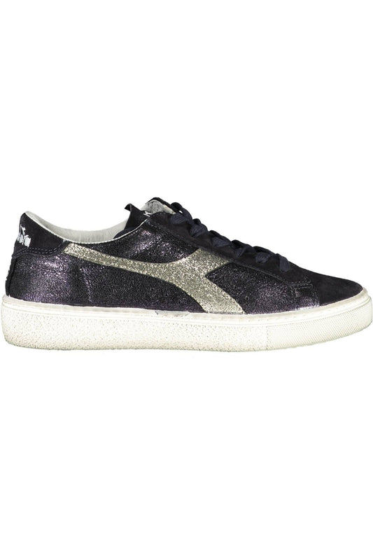 Chic Black Lace-Up Sporty Sneakers