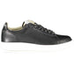Chic Contrasting Black Sneakers with Logo Accents