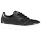 Sleek Black Sports Sneakers with Contrasting Details