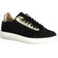 Sleek Black Lace-up Sports Sneakers