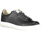 Chic Contrasting Black Sneakers with Logo Accents