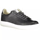 Chic Black Contrast Sole Lace-Up Sneakers