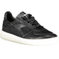 Sleek Black Sports Sneakers with Contrasting Details