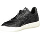 Sleek Black Sports Sneakers with Contrasting Details